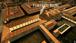 Animation of ancient Roman Fort in Caerleon Wales [upl. by Enialb814]