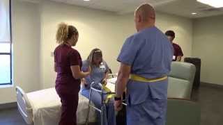 Physical Therapy Transfer Training  How To Transfer From Wheelchair To Bed [upl. by Tait852]