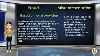 What is Difference Between Fraud amp Misrepresentation [upl. by Humfrey]