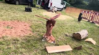 A fabulous range of wooden sculpture at Caerleon festival 2024 [upl. by Palm865]