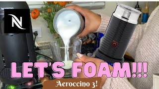 How To Foam Milk With Aeroccino 3 Make Coffee With Foam Tips amp Tricks  Easy Foamed Latte Recipe [upl. by Llerrac693]