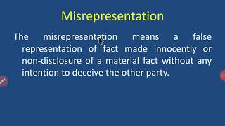 Misrepresentation [upl. by Gertie]