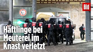 Gefängnismeuterei Polizei stürmt Knast in Thüringen  JVA Untermaßfeld [upl. by Scot330]